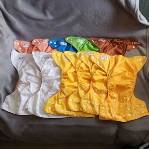 Lot of 12 Alva Baby Cloth Diapers